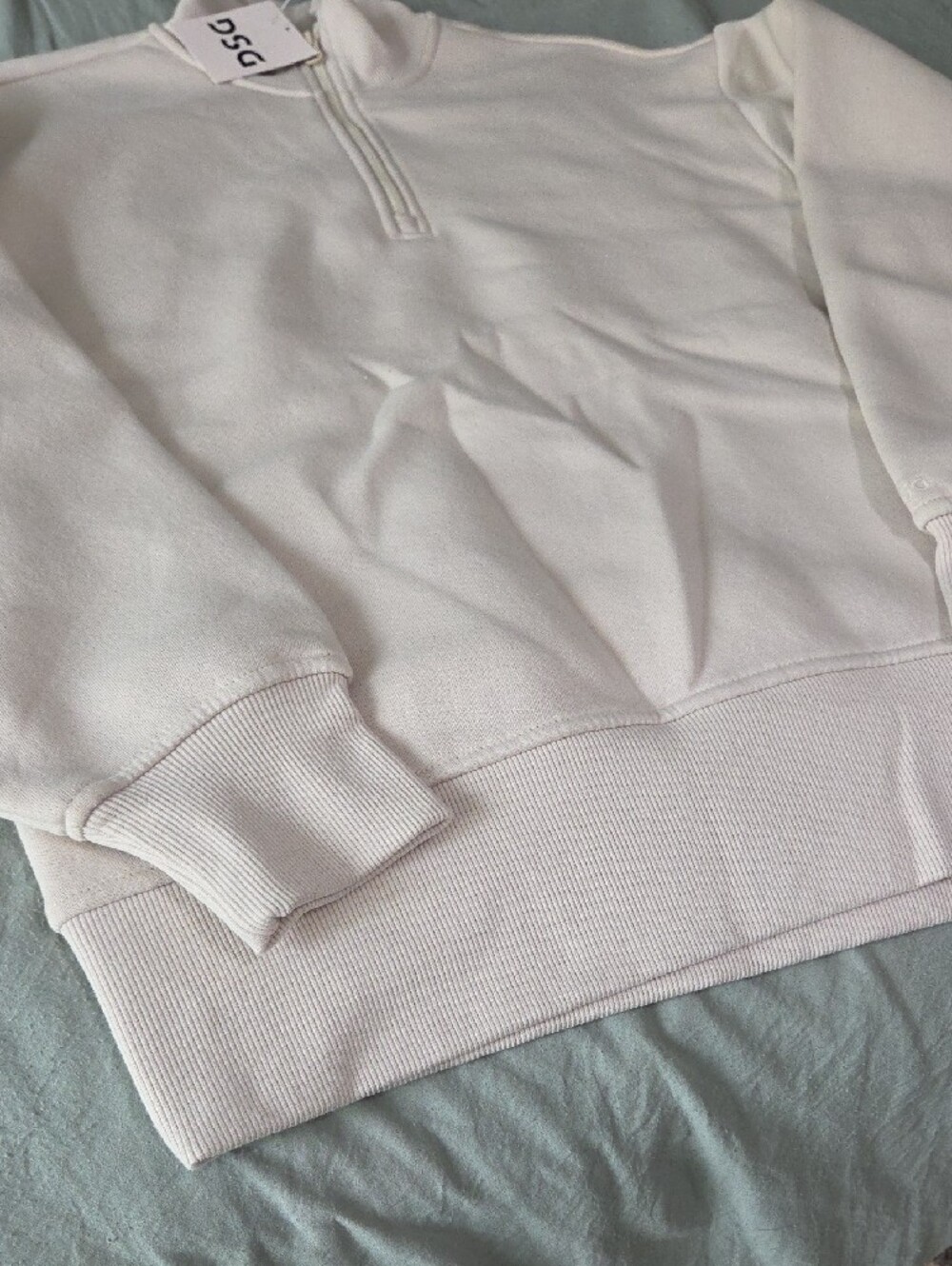 DSG Over Sized Women's Classic Fleece 1/2 Zip Pullover - Picture 3 of 3
